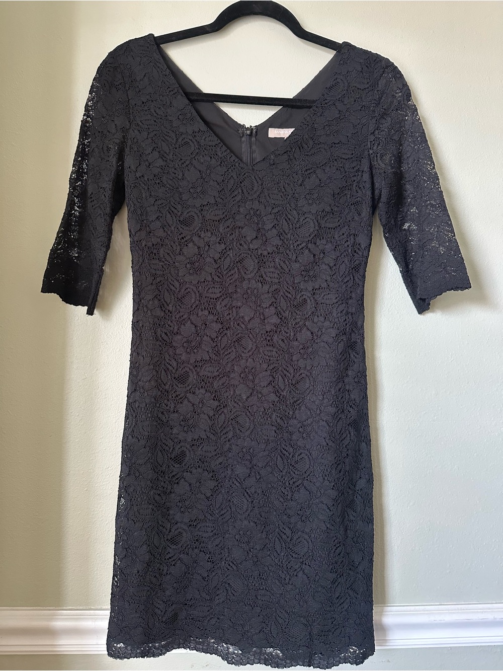 Banana Republic Petite Black Lace Dress Size 0P
